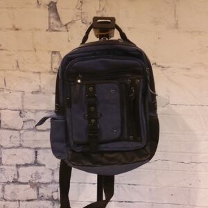 Stylish Black and Blue Cross Shoulder Bag Pack
